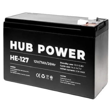 Hub Power НЕ-127 7А•ч 12В Свинцово-кислотная аккумуляторная батарея