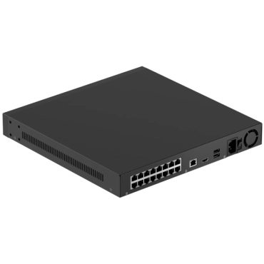 Ajax NVR H2D16PAC (16ch) black HDMI 4K 16Тб PoE Відеореєстратор