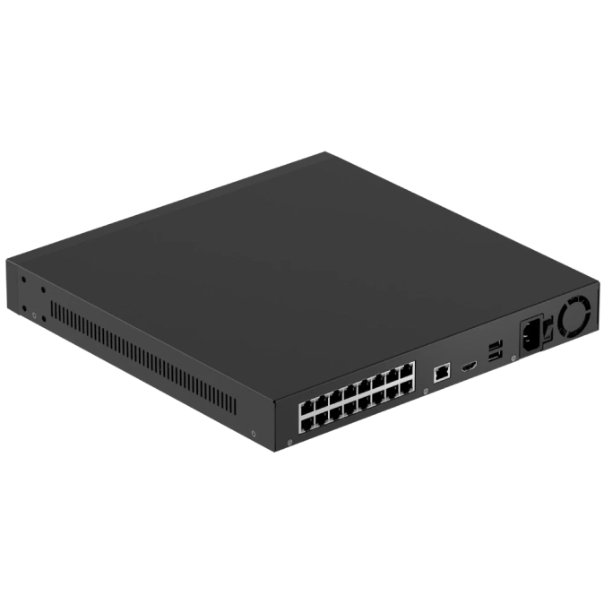 Ajax NVR H2D16PAC (16ch) black HDMI 4K 16Тб PoE Відеореєстратор фото 1