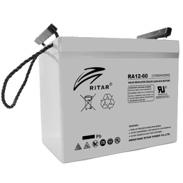 RITAR RA12-60 60A•г 12В Свинцево-кислотна акумуляторна батарея