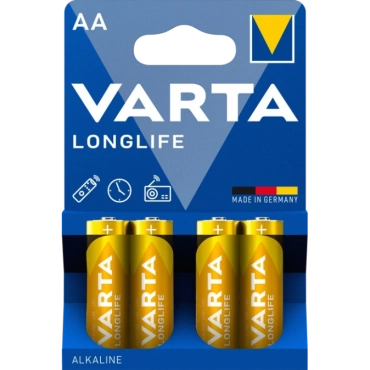 AA VARTA LONGLIFE BLI 4 ALKALINE Батарейка