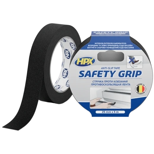 HPX SB2505 SAFETY GRIP 25мм x 5м Стрічка самоклеюча проти ковзання фото 1