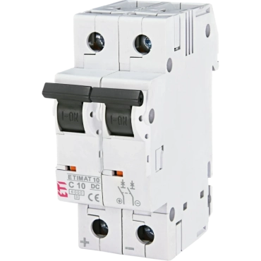 ЕТІ ETIMAT 10 DC 2p C 10A (6 kA) Автоматичний вимикач
