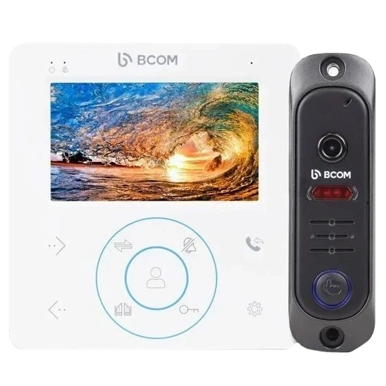 BCOM BD-480M White Kit Комплект видеодомофона