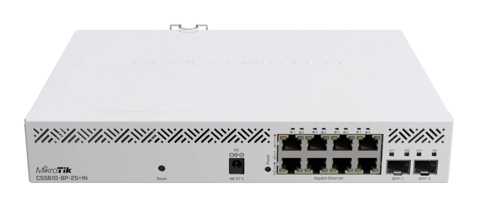 MikroTik CSS610-8P-2S+IN 8-портовий керований PoE комутатор фото 1