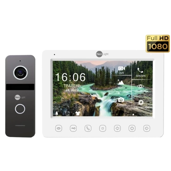 NeoKit FHD PRO Graphite (KAPPA + HD + SOLO FHD) Комплект видеодомофона Neolight
