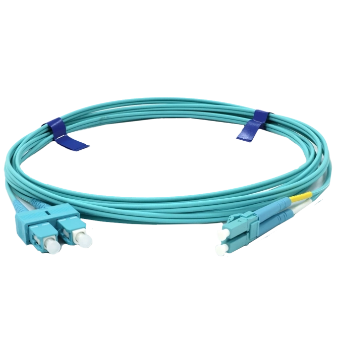 Duplex Slim SC/UPC-LC/UPC MM (OM3) 2м Патчкорд фото 1