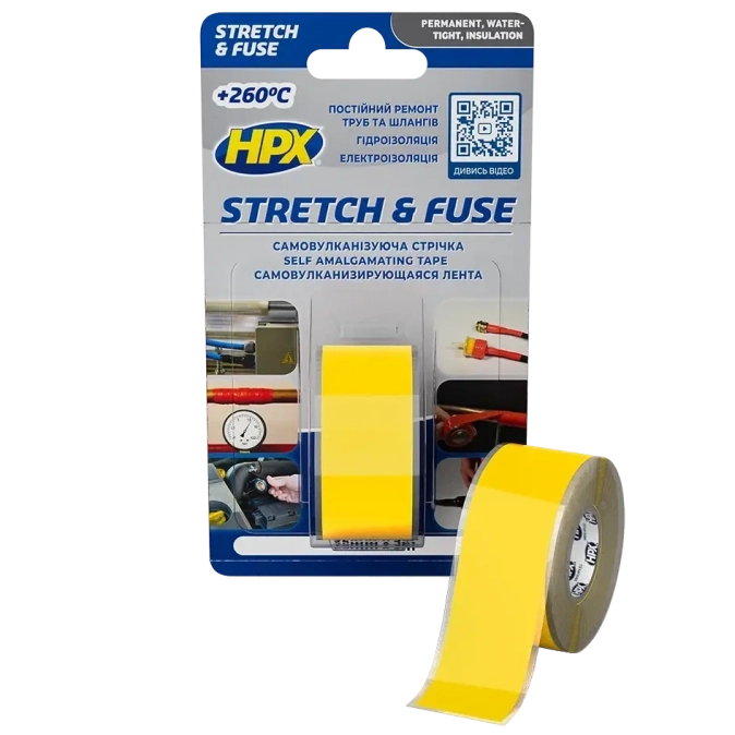 HPX SG2503 Stretch&Fuse 25мм х 3м Стрічка силіконова вулканізуюча фото 1