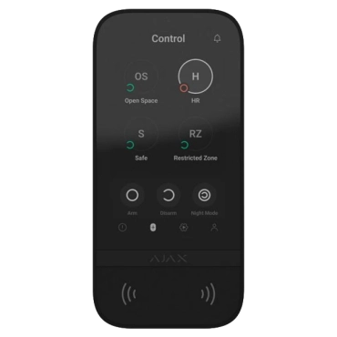 Ajax KeyPad TouchScreen (8EU) black Клавіатура