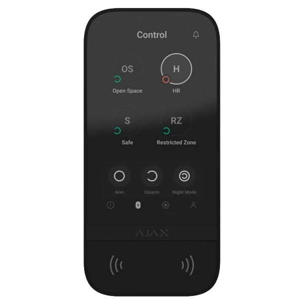 Ajax KeyPad TouchScreen (8EU) black Клавиатура
