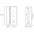 SEVEN LOCK SL-7776BF black Розумний біометричний замок на скляні двері фото 4