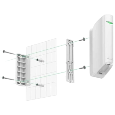 Ajax Smartbracket MotionProtect Curtain white Кріпильна панель