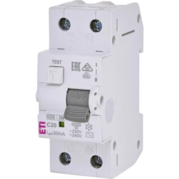 ЕТІ KZS-2M C 20/0.03 10kA Дифавтомат