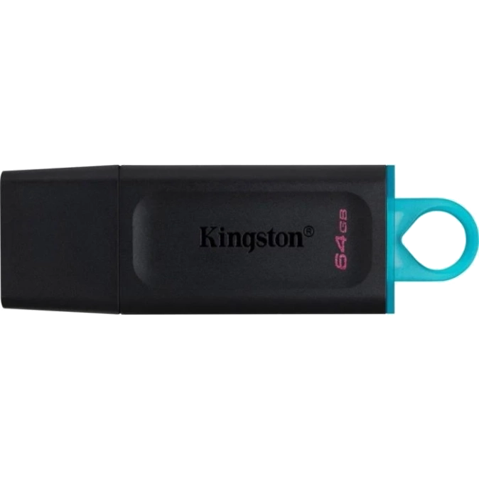 Kingston 64GB USB3.2 Gen 1 DataTraveler Exodia (Black + Teal) USB флеш накопичувач фото 1