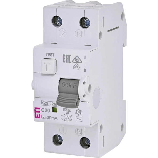 ЕТІ KZS-2M C 20/0.03 10kA Дифавтомат