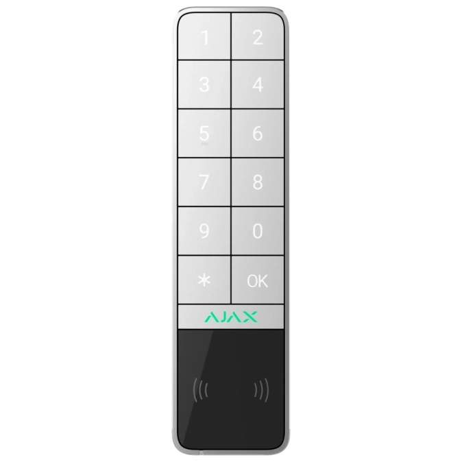 Ajax KeyPad Outdoor Jeweller (8EU) ASP white Беспроводная клавиатура