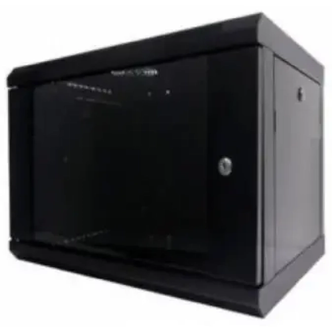 WMNC-35-9U-FLAT- BLACK Hypernet WMNC-35-9U-FLAT- BLACK Hypernet Шафа серверна настінна 9U 600x350 розбірна фото 1