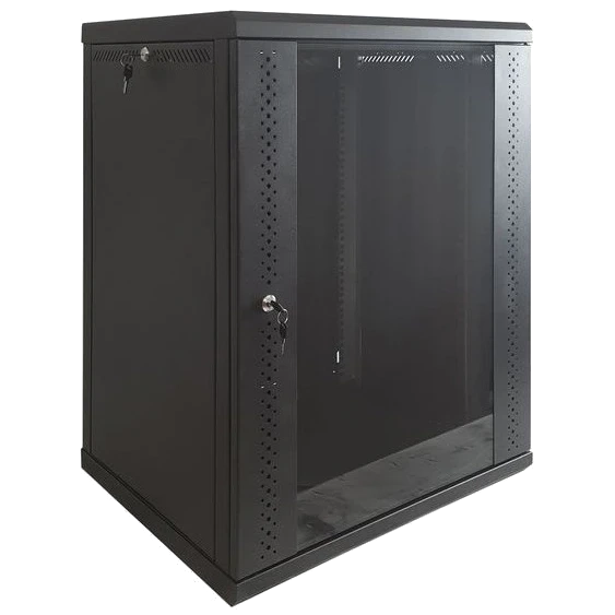 EServer 12U 600х600х637 скло, чорна Шафа фото 1