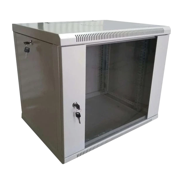 Hypernet WMNC66-9U-FLAT-AC Шафа коммутаційна настінна 9U 600x600 розбірна фото 1