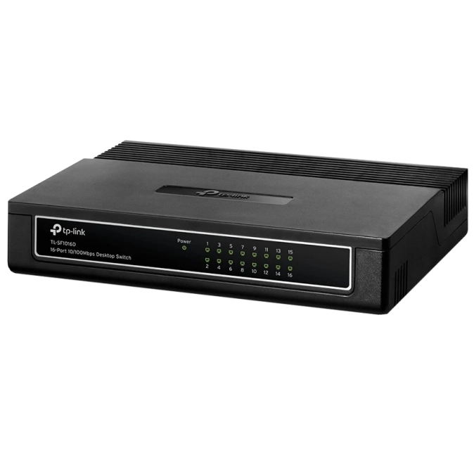 TP-LINK TL-SF1016D 16-портовий 10/100 Мбіт/с настільний комутатор фото 1