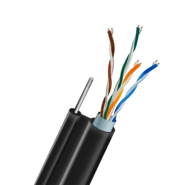 Кабель TRINIX FTP CAT5E 0.5 CU наружный (LDPE) c самонесущей проволокой