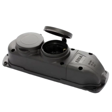 ERKA 6002 Колодка подвійна із заглушкою 2*16 (каучук)