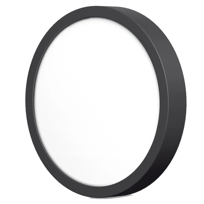 VIDEX 18W 5000K Black LED світильник круглий накладний фото 1