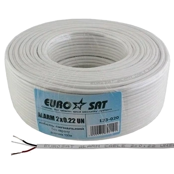 EUROSAT 10x0.22 CU Кабель (бух 100м)