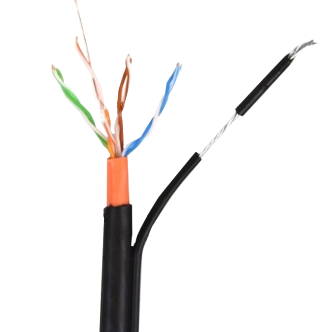 GoldMine GM UTP 4*2*0.5-CU PVC PE MT кат.5е Кабель (UTP мідь зовнішній з тросом, що несе) бухта 305м фото 1