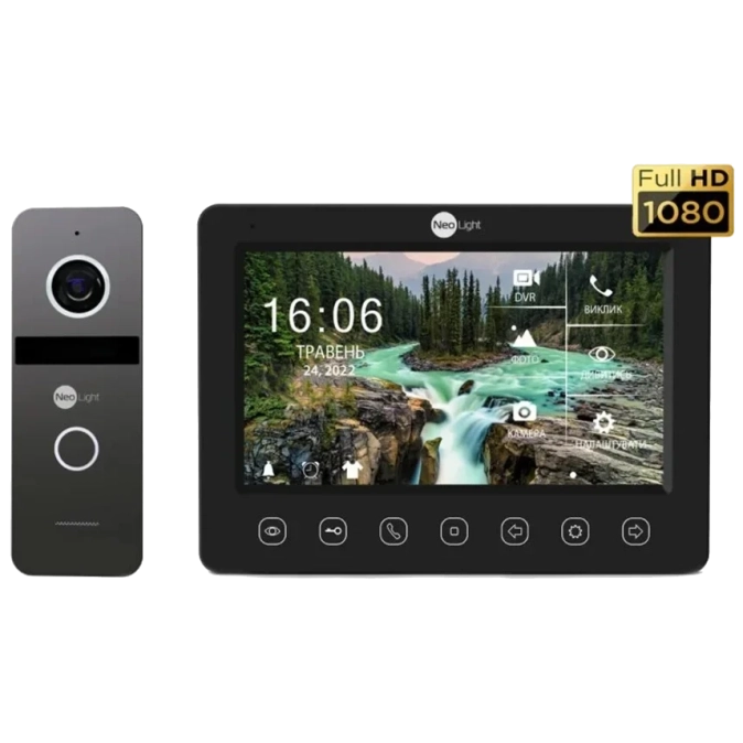 Neolight NeoKIT FHD Pro B/GRAPHITE (KAPPA + HD + SOLO FHD) Комплект видеодомофона