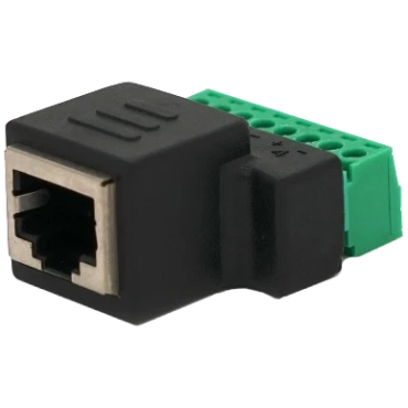 RJ-45(F) (8 контактів) з клемами під кабель Роз'єм