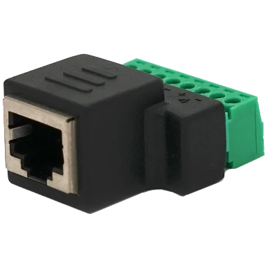 RJ-45(F) (8 контактів) з клемами під кабель Роз'єм фото 1