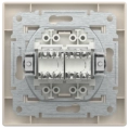 Schneider Electric Asfora EPH4400123 РОЗЕТКА КОМП'ЮТЕРНА RJ45 UTP КАТ. 5Е ПОДВІЙНА фото 2