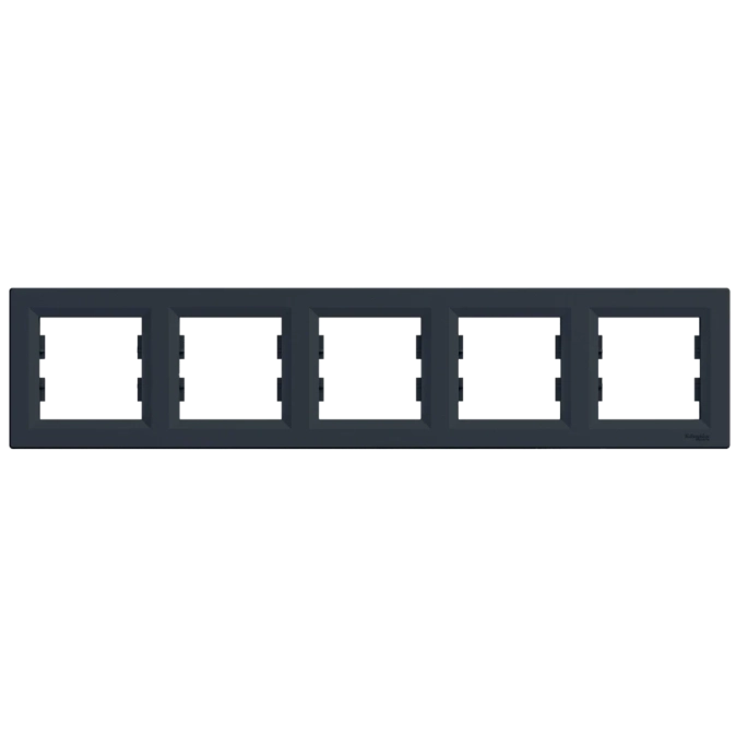Schneider Electric Asfora EPH5800571 РАМКА П'ЯТИМІСНА ГОРИЗОНТАЛЬНА, АНТРАЦИТ фото 1