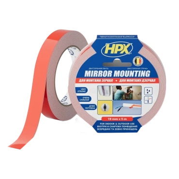 HPX DS1905 MIRROR MOUNTING 19мм х 5м Лента двухсторонняя вспененная для зеркал