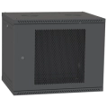 IPCOM 12U 600x450 Шафа телекомунікаційна двері перф(чорна) фото 1