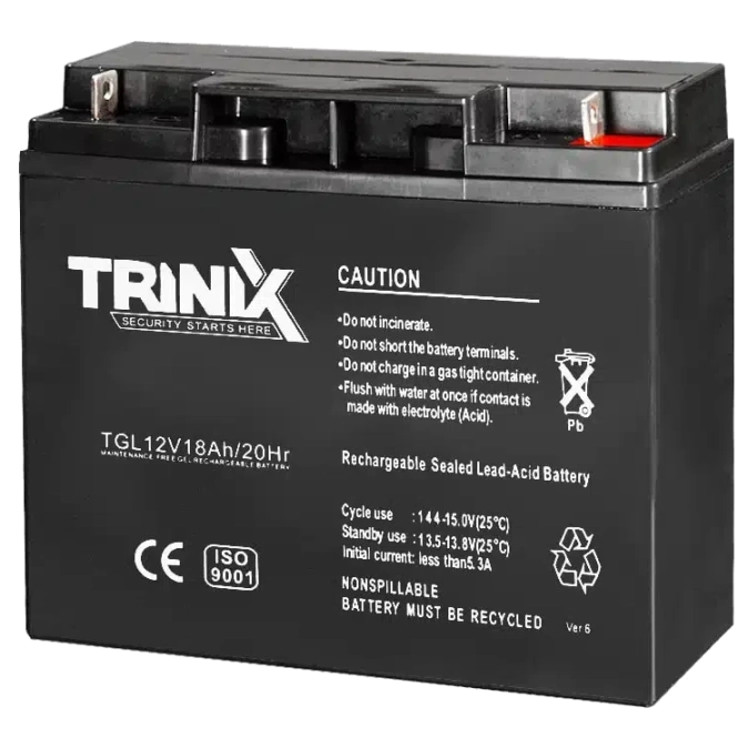 TRINIX GEL 12V 18Ah Акумуляторна батарея фото 1