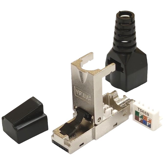 RJ45 STP кат. 6A Конектор екранований безінструментальний фото 1