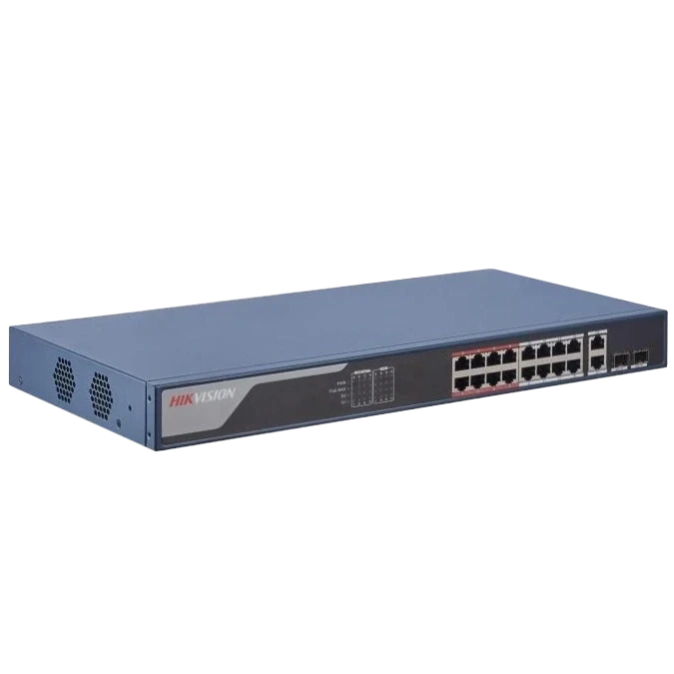 Hikvision DS-3E1318P-EI PoE Комутатор 16 портів керований фото 1