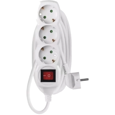 EMOS P1325R 3 розетки 5 м Мережевий подовжувач
