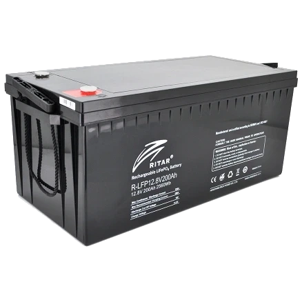 Ritar R-LFP12.8V200Ah 12.8В 200А•год 200А Літієва акумуляторна батарея фото 1