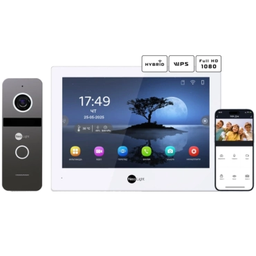 Neolight ALPHA Hybrid + SOLO FHD Graphite Комплект видеодомофона