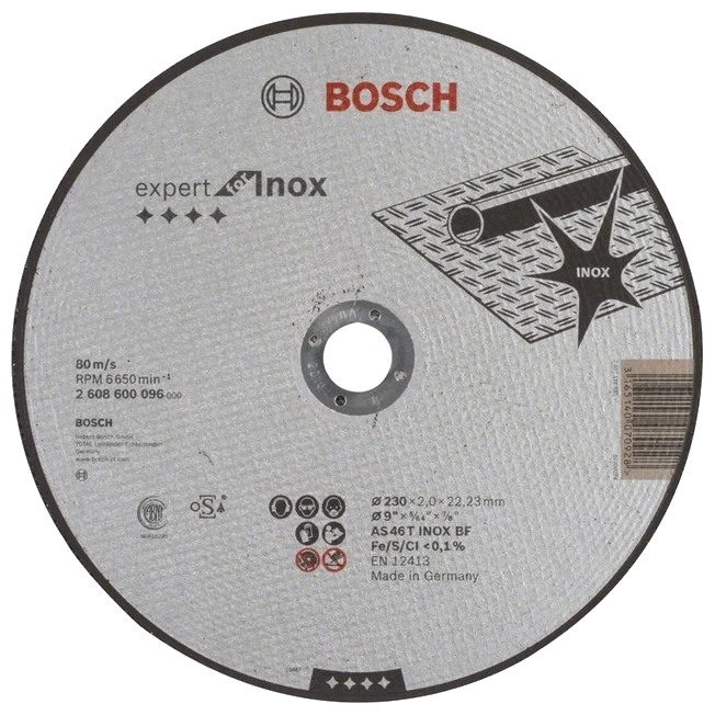 Bosch Expert 230 x 2 мм (2608600096) Відрізний круг для нержавіючої сталі фото 1