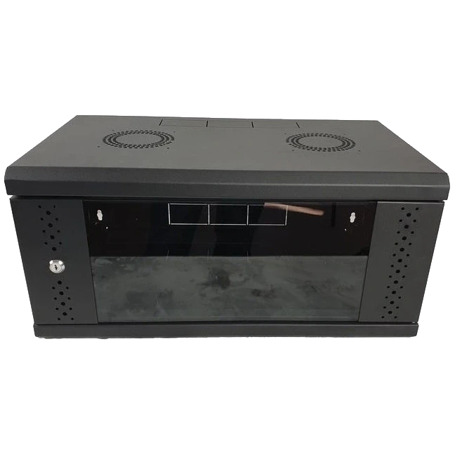 EServer 4U 600х350х284, скло, чорна Шафа фото 1