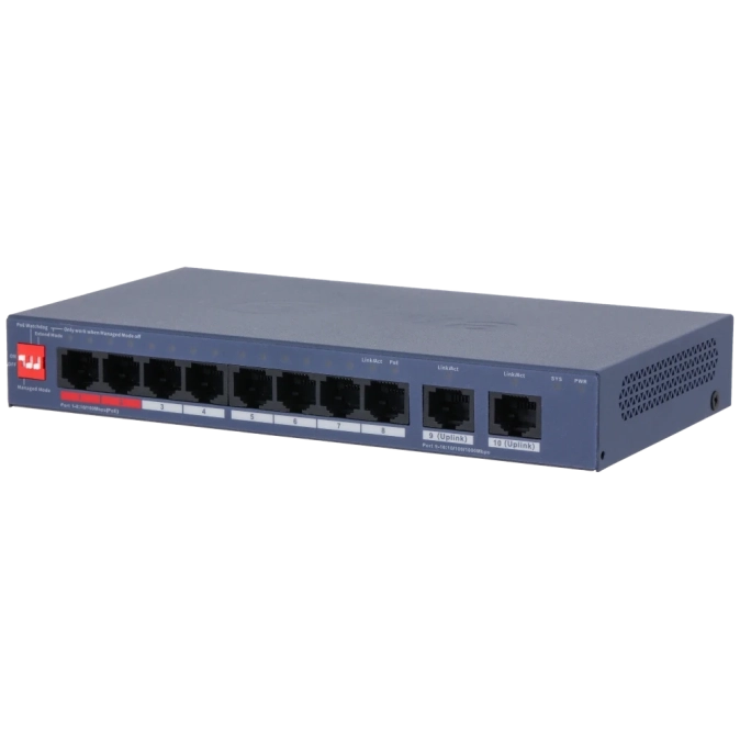 Dahua DH-CS4010-8ET2GT-110 Комутатор 8 портів керований фото 1