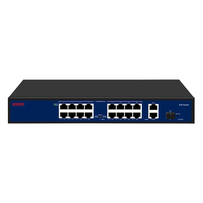 Hedy HN16H2G1S-200-V1 16+2+1SFP Комутатор 19 портів некерований фото 1