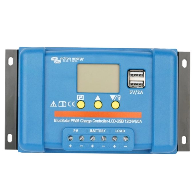 Victron Energy BlueSolar PWM-LCD&USB 12/24-20 Контролер заряду фото 1