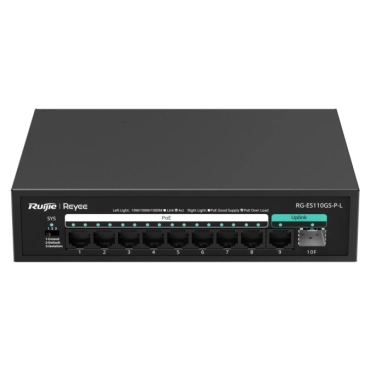 Ruijie Reyee RG-ES110GS-P-L PoE Коммутатор 10 портов неуправляемый
