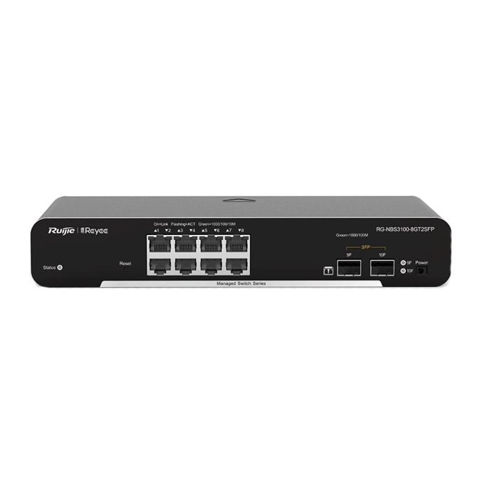 RG-NBS3100-8GT2SFP 8-портовий гігабітний L2 керований комутатор Ruijie фото 1