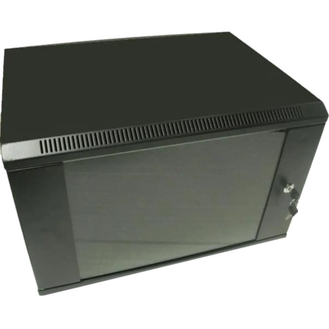 Hypernet WMNC66-9U-FLAT-AC-BLACK Шафа комутаційна настінна 9U 600x600 розбірна